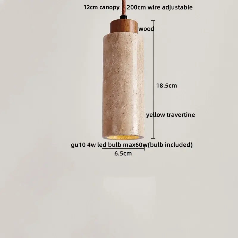 Modern off white cave stone led pendant light dining room