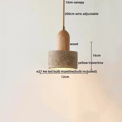 Modern off white cave stone led pendant light dining room
