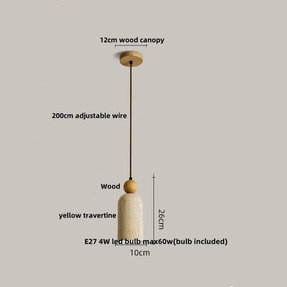 Modern off white cave stone led pendant light dining room