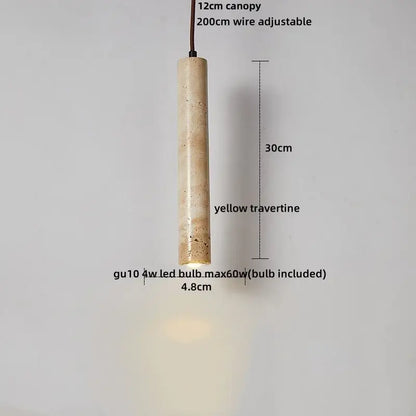 Modern off white cave stone led pendant light dining room