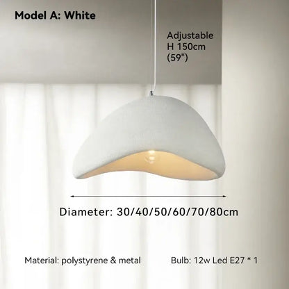 Modern off white ceramic pendant light dining room led chandelier