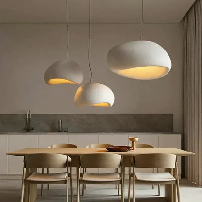 Modern off white ceramic pendant light dining room led chandelier