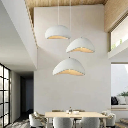 Modern off white ceramic pendant light dining room led chandelier