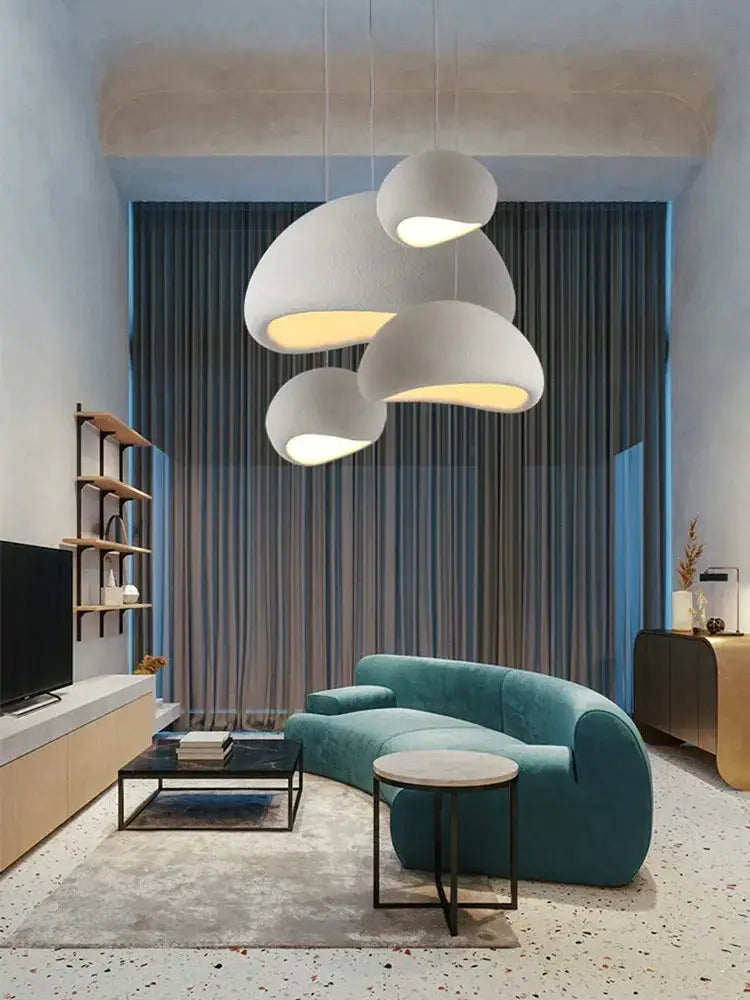 Modern off white ceramic pendant light dining room led chandelier