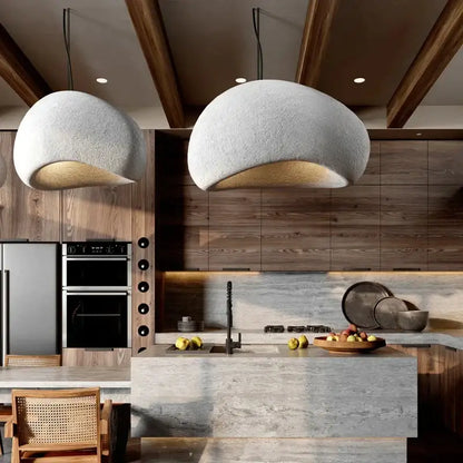 Modern off white ceramic pendant light dining room led chandelier