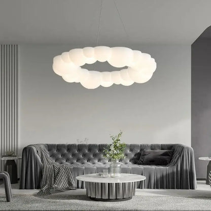 Modern off white cloud pendant led – living room ceiling lamp