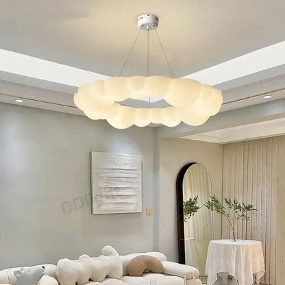 Modern off white cloud pendant led – living room ceiling lamp