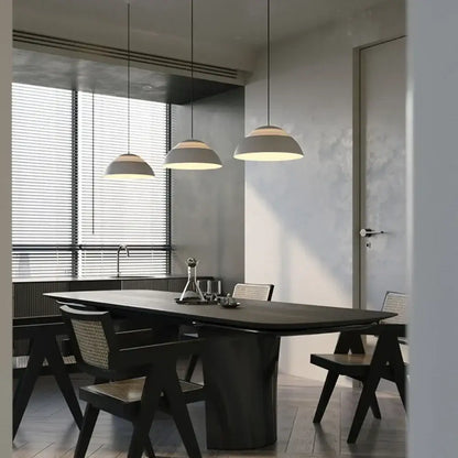 Modern off white layered glass ball pendant light for dining room