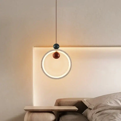 Modern off-white travertine adjustable led pendant light dining room