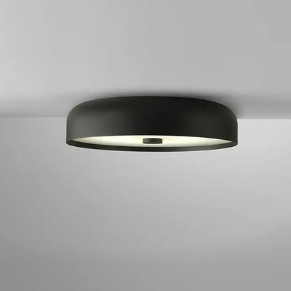 Modern orange and white bowl ceiling lamp for living room
