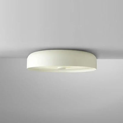 Modern orange and white bowl ceiling lamp for living room