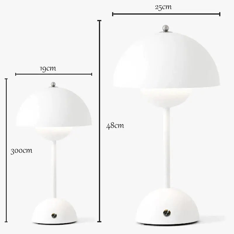 Modern orange bud metal desk lamp bedroom flower dome light