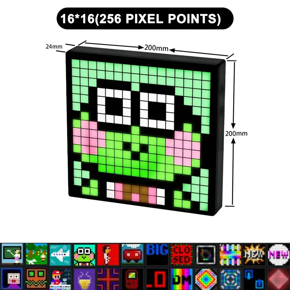Modern orange led pixel display screen gaming room decor