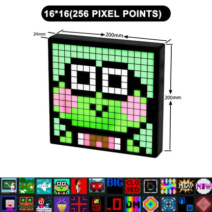 Modern orange led pixel display screen gaming room decor