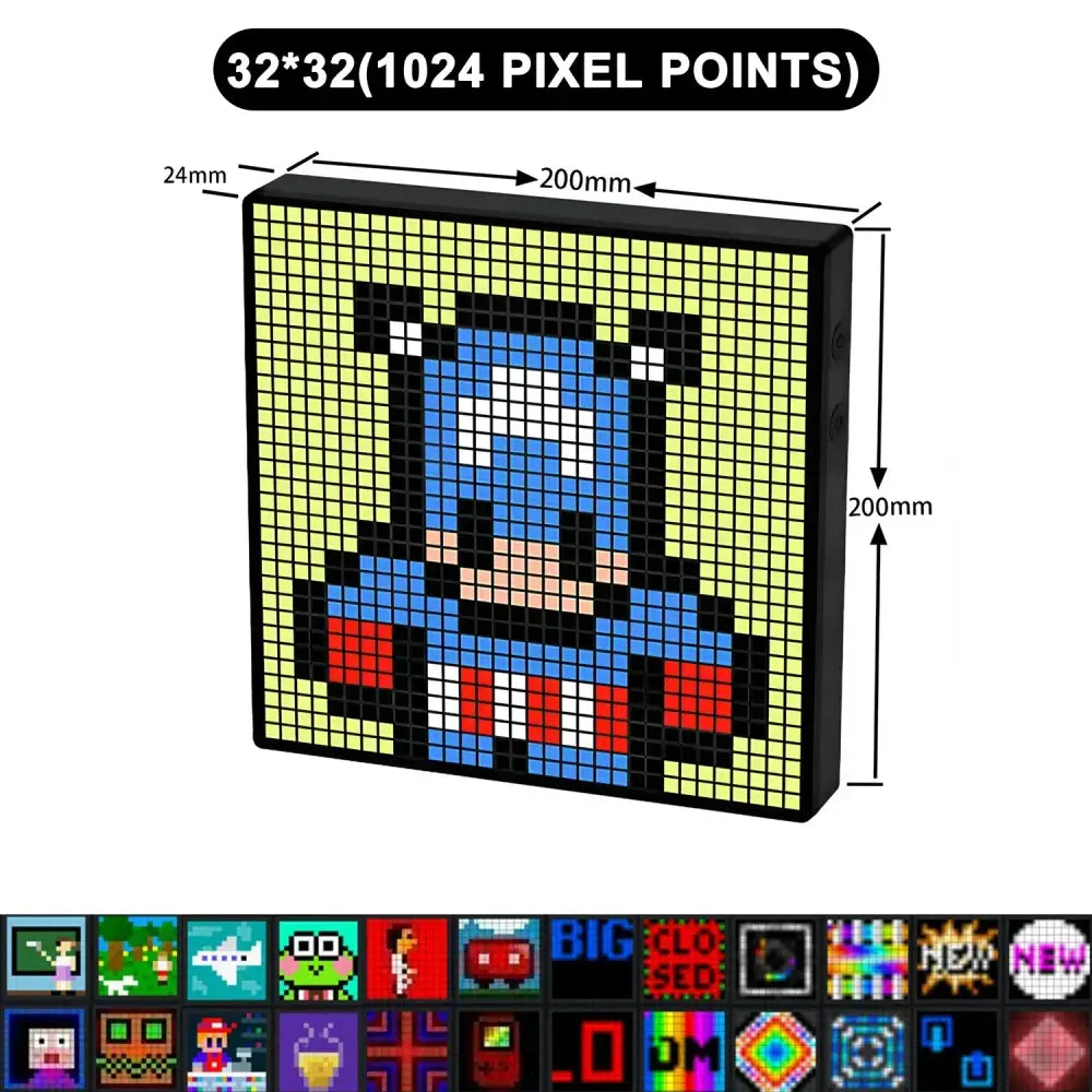 Modern orange led pixel display screen gaming room decor