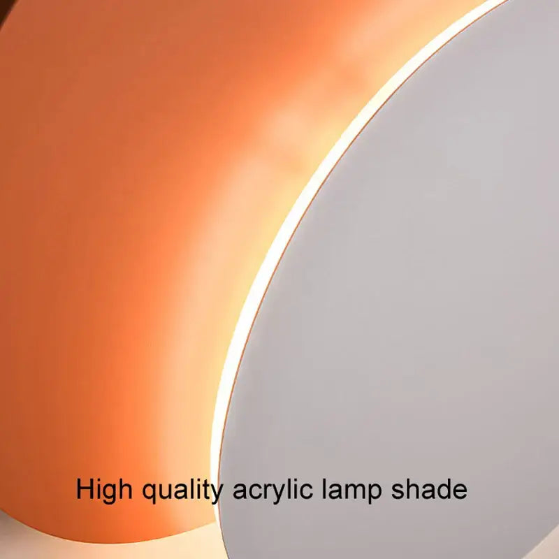 Modern orange & white led wall lights for living room