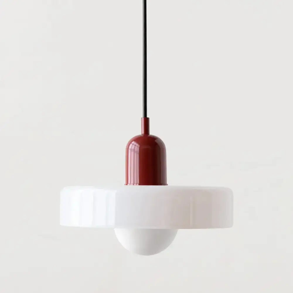 Modern orange & yellow glass led macaron ceiling chandelier kitchen