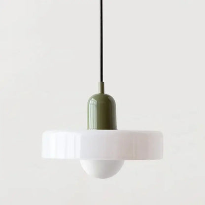 Modern orange & yellow glass led macaron ceiling chandelier kitchen