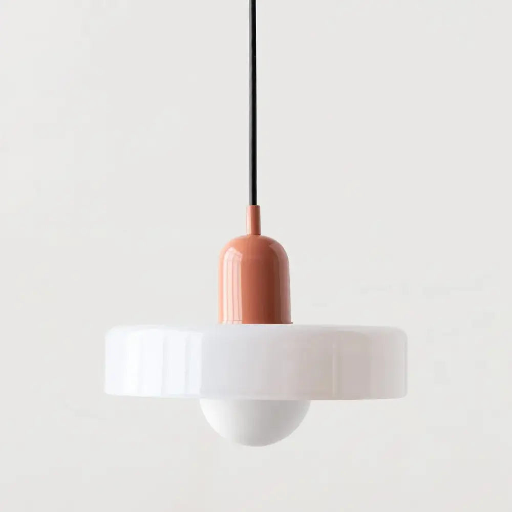 Modern orange & yellow glass led macaron ceiling chandelier kitchen