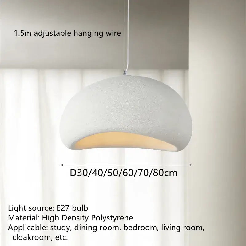 Modern organic off-white cloud pendant lamp dining room chandelier
