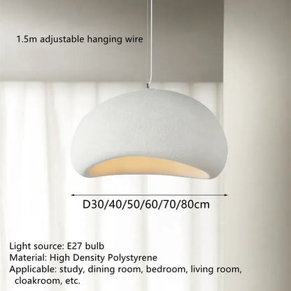Modern organic off-white cloud pendant lamp dining room chandelier