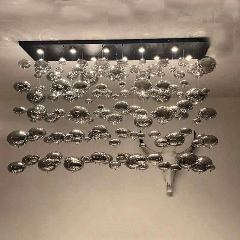 DecorBites™ Modern Oval Bubble Ball LED Chandelier Lighting Dining Room Light Fixtures
