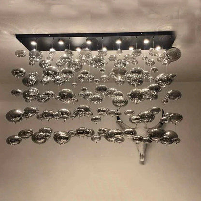 DecorBites™ Modern Oval Bubble Ball LED Chandelier Lighting Dining Room Light Fixtures