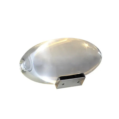 Modern oval crystal led table lamp for bedroom ambient lighting