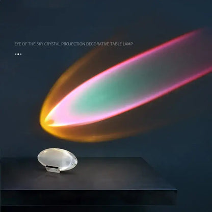 Modern oval crystal led table lamp for bedroom ambient lighting