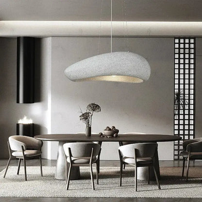 Modern oval gray and gold pendant lights dining room decorbites loft
