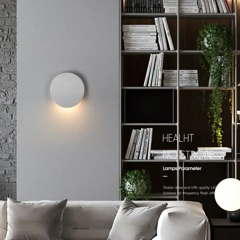 Modern oval gray & dark gray led wall lamp garden waterproof lighting