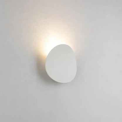Modern oval gray & dark gray led wall lamp garden waterproof lighting