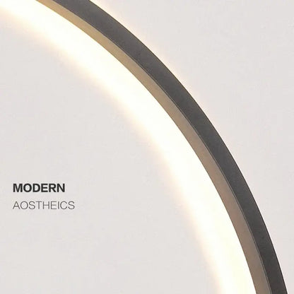 Modern oval led wall sconce bedroom mirror light