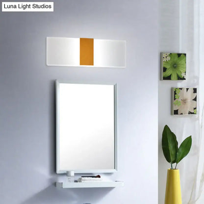 Modern oval rectangular convex led wall sconce bedroom light