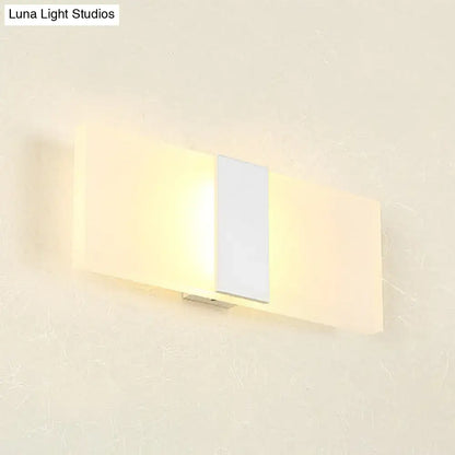 Modern oval rectangular convex led wall sconce bedroom light