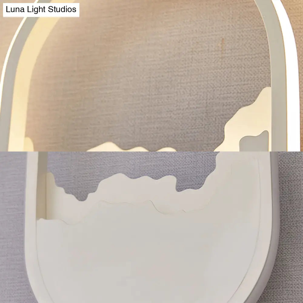 DecorBites™ Modern Oval Wall Sconce with LED Lighting for Your Bedroom