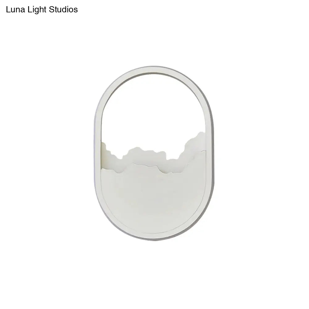 DecorBites™ Modern Oval Wall Sconce with LED Lighting for Your Bedroom