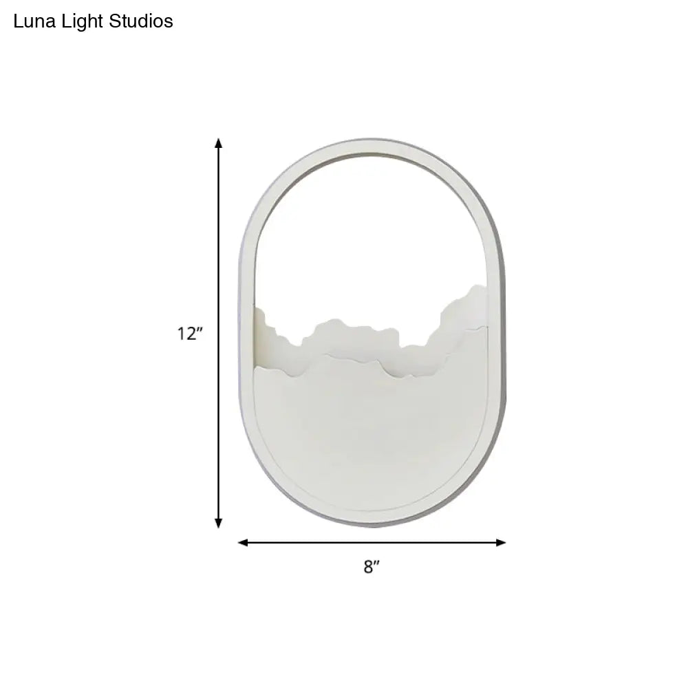 DecorBites™ Modern Oval Wall Sconce with LED Lighting for Your Bedroom