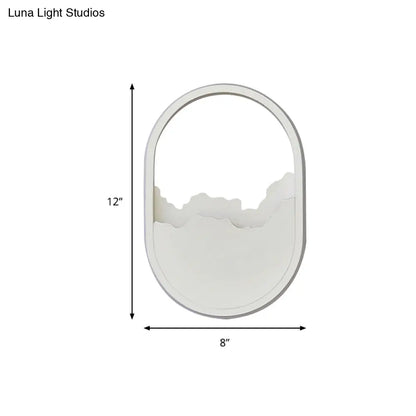 DecorBites™ Modern Oval Wall Sconce with LED Lighting for Your Bedroom