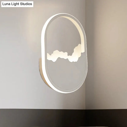 DecorBites™ Modern Oval Wall Sconce with LED Lighting for Your Bedroom
