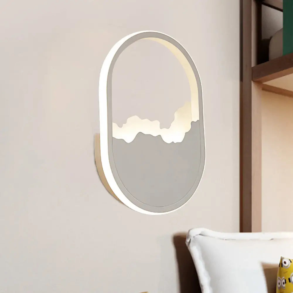 DecorBites™ Modern Oval Wall Sconce with LED Lighting for Your Bedroom