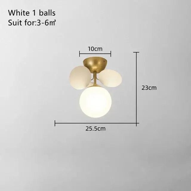 Modern pastel balloon ceiling light fixture for kids bedroom