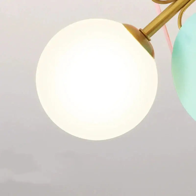 Modern pastel balloon ceiling light fixture for kids bedroom