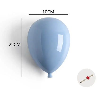 Modern pastel ceramic balloon wall hanging decoration for children room