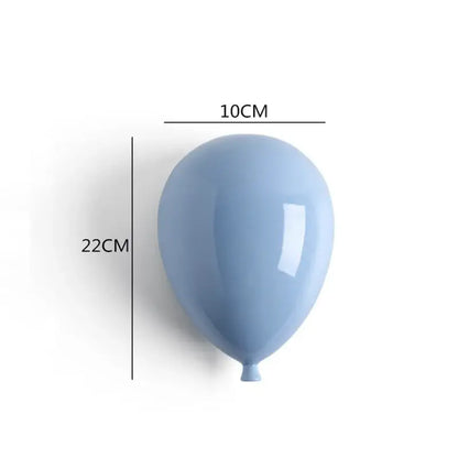 Modern pastel ceramic balloon wall hanging decoration for children room