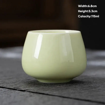 Modern pastel ceramic kungfu tea cup set dining room drinkware