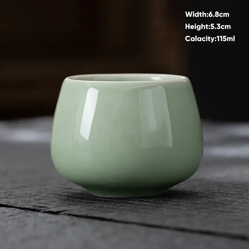 Modern pastel ceramic kungfu tea cup set dining room drinkware