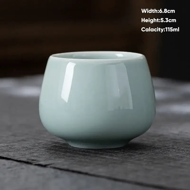 Modern pastel ceramic kungfu tea cup set dining room drinkware