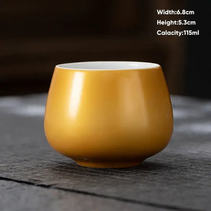 Modern pastel ceramic kungfu tea cup set dining room drinkware