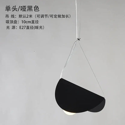Modern pastel geometric iron pendant light for dining room